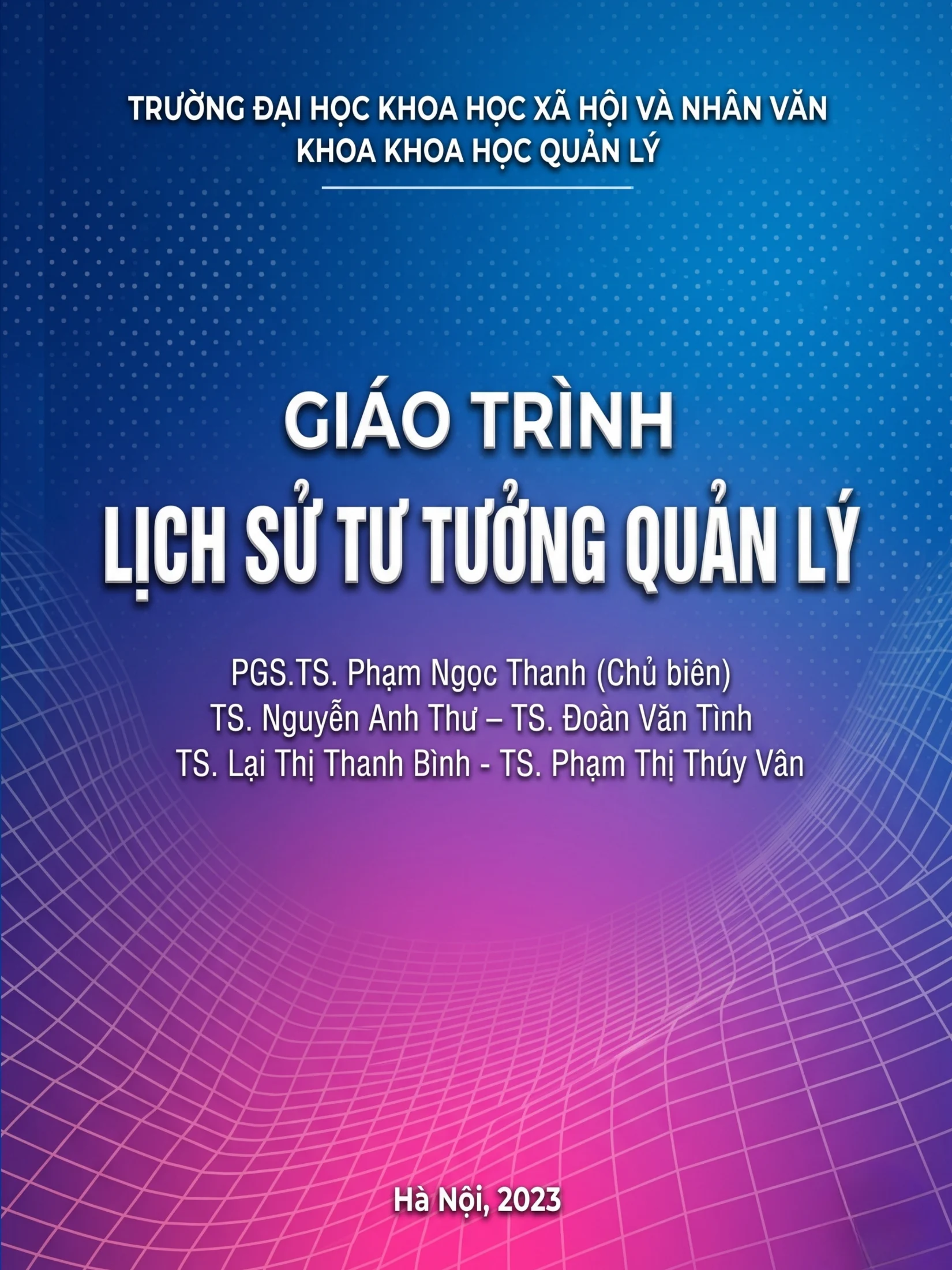 Giáo trình Lịch sử tư tưởng quản lý
